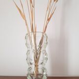 70s molded glass vase