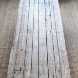 Industrial coffee table with trestles
