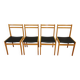 Chaises de salle à manger en bois scandinaves vintage - Branko Ursic STOL Kamnik, ensemble de 2