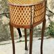Chiffonier table or folding table in precious wood marquetry.