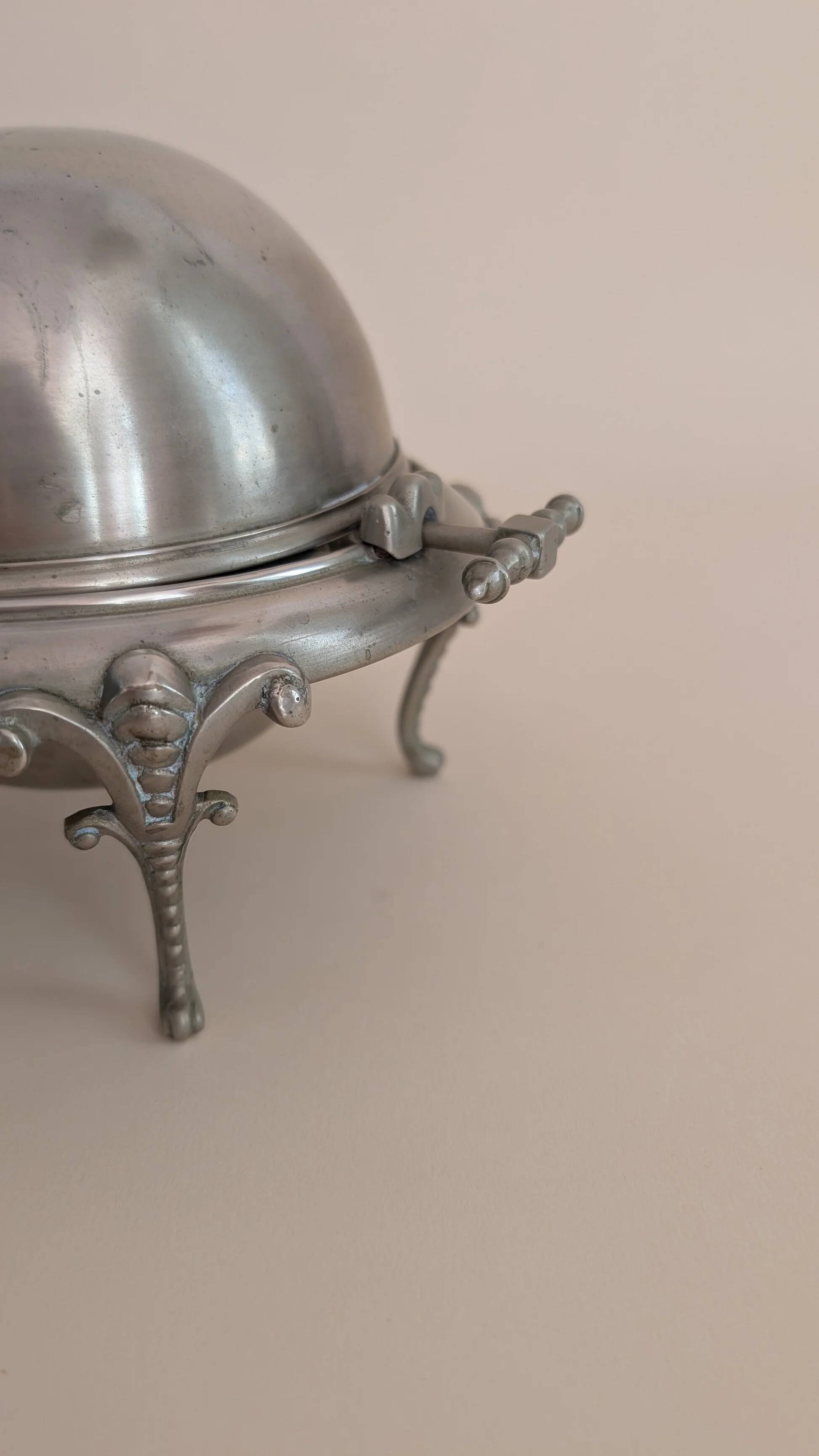 Metal sugar bowl