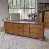 XXL golden oak craft furniture from the 50s