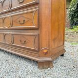 Impressive Castle Commode Forming Showcase From Louis XIV XVIII Eme Century