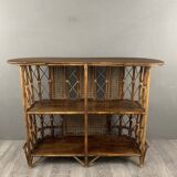 20th Century Rattan and Wicker Bar
