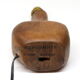 Modernist lamp foot free form in solid walnut by Richard Lecompte