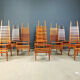 Chaises de salle à manger 'Calcar' postmodernes par Benoit Lange, années 1990.