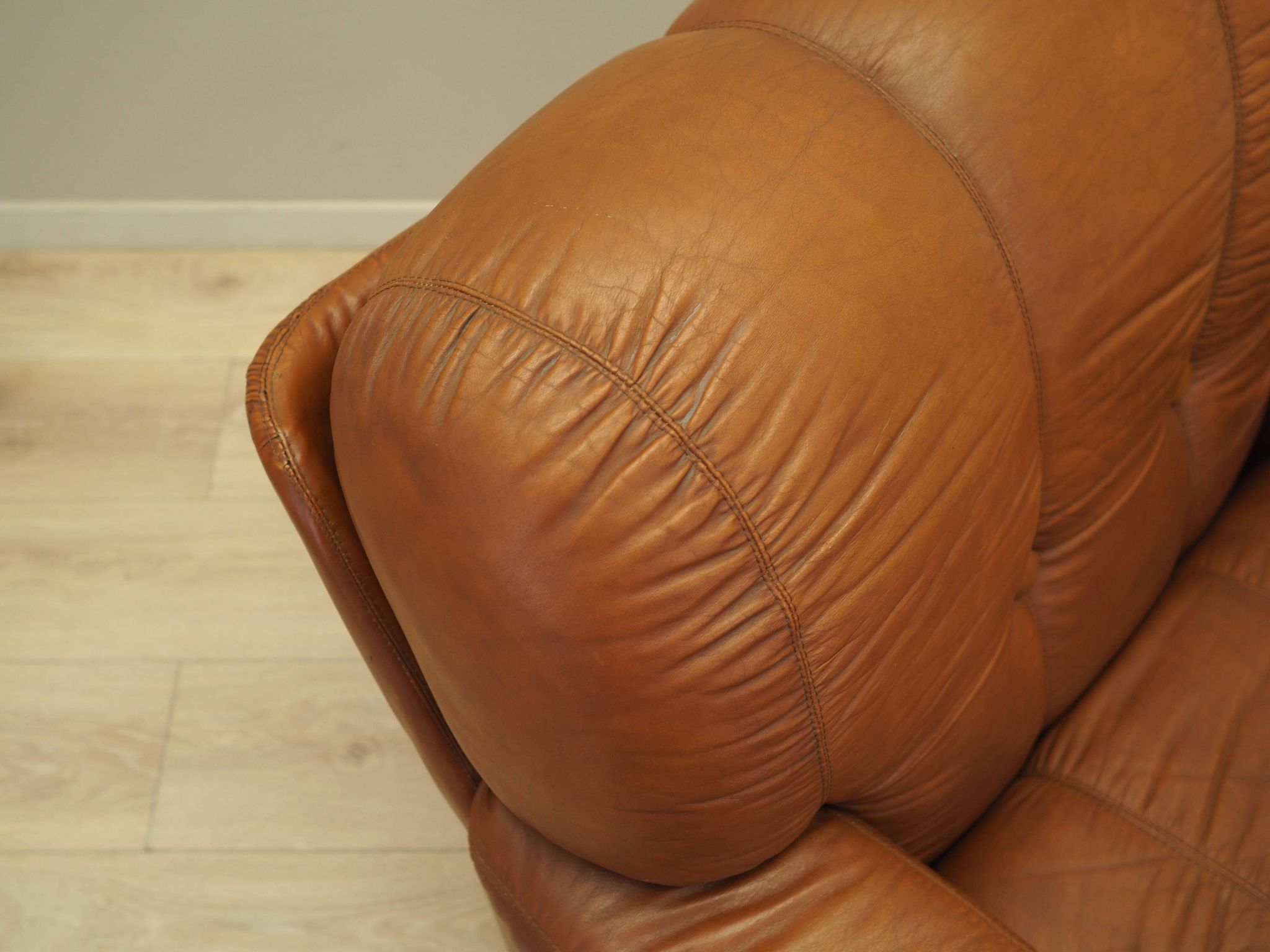 Brown armchair, Italian design, 1970s, production: Italy