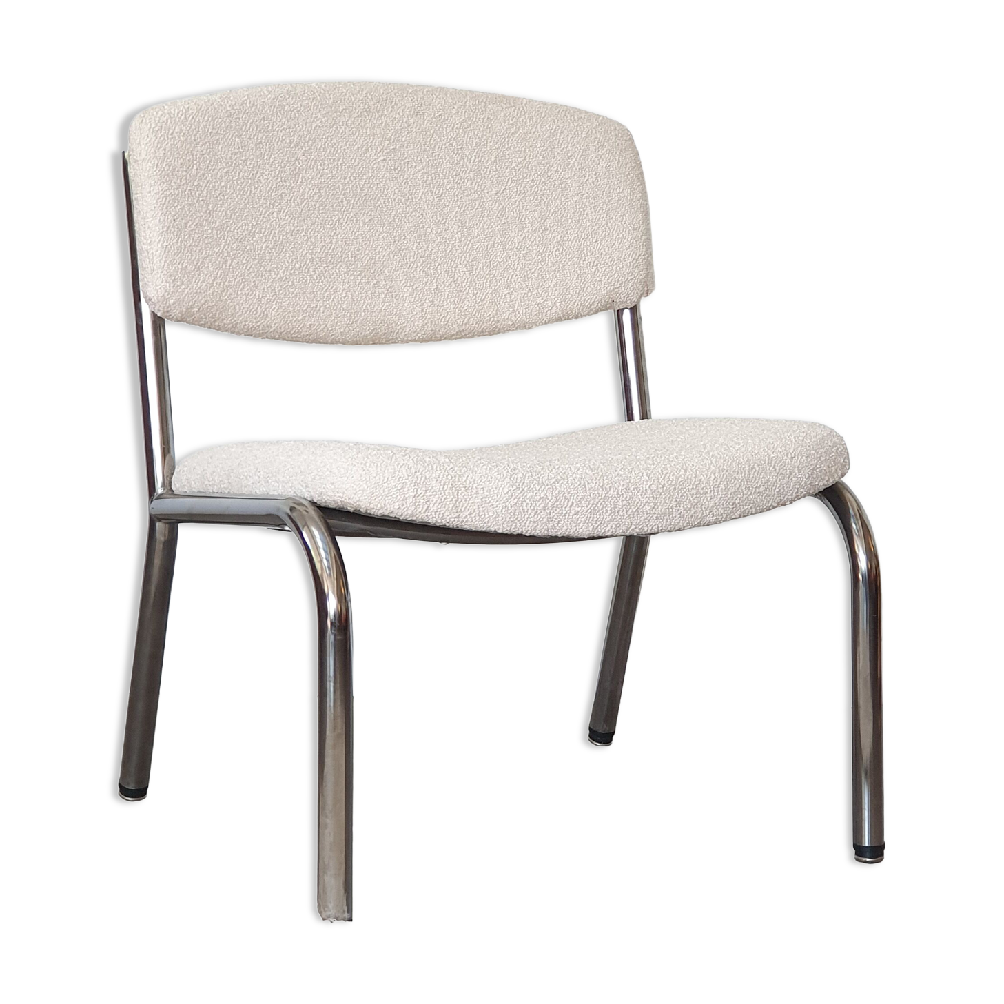 Chauffeuse design des années 70 bouclette