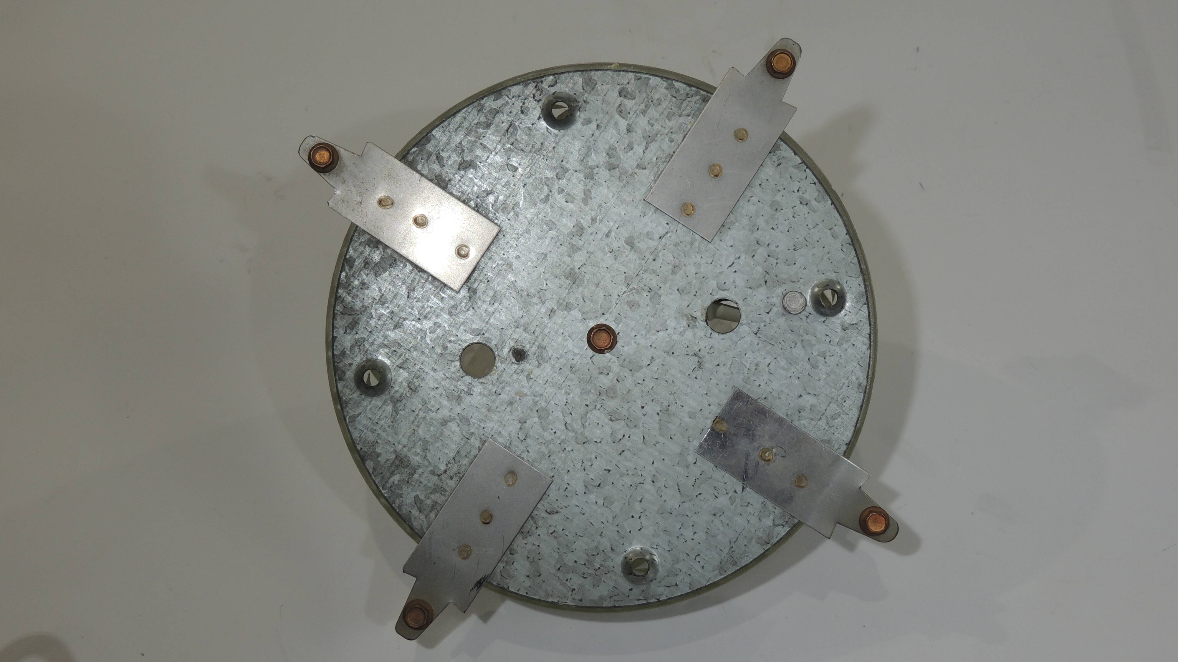 Cut glass ceiling lamp / vintage