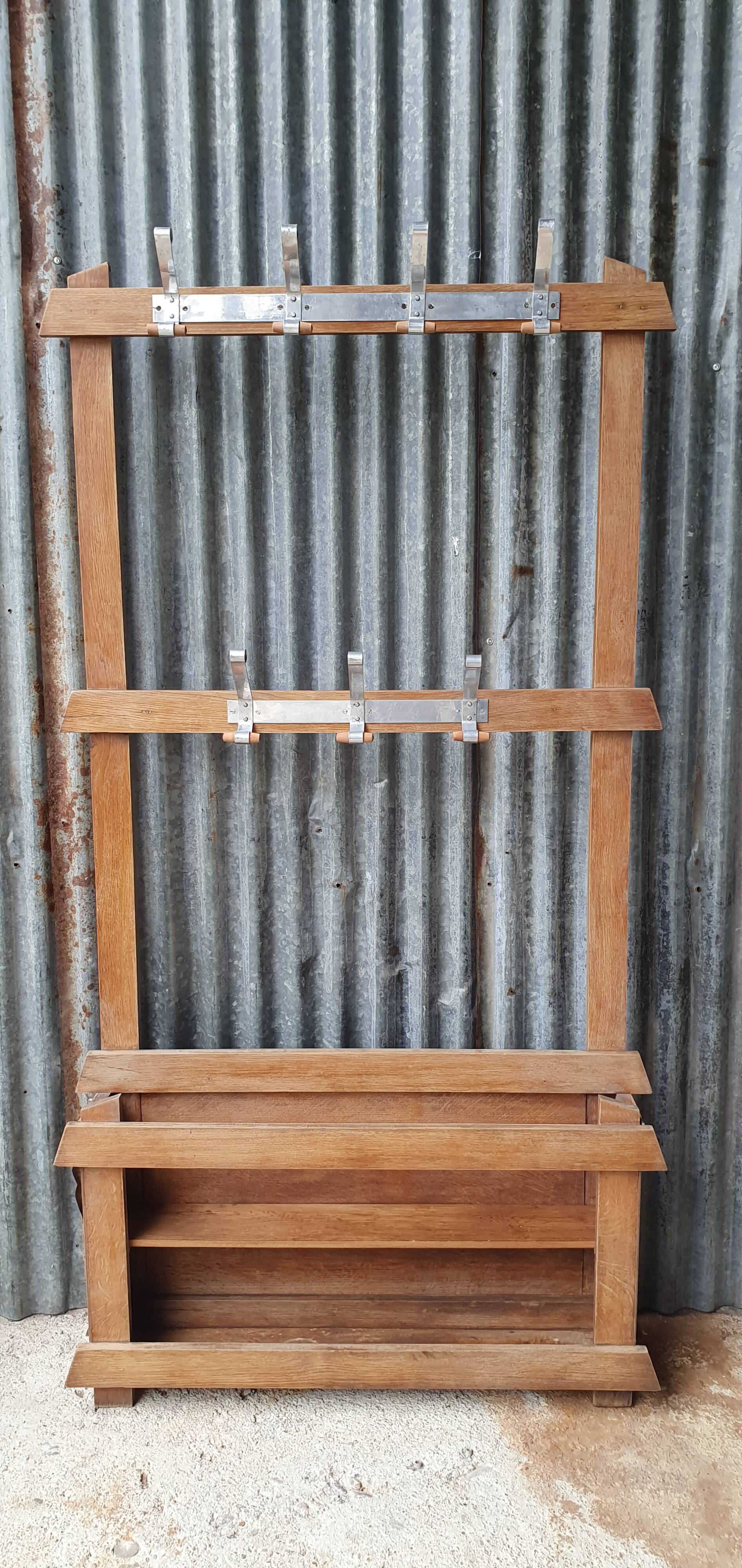 Vintage bistro wall coat rack