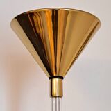 Relux floor lamp in brass and plexiglass