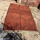 Traditional Beni Ourain Berber rug with brown patterns, 150/250 cm.