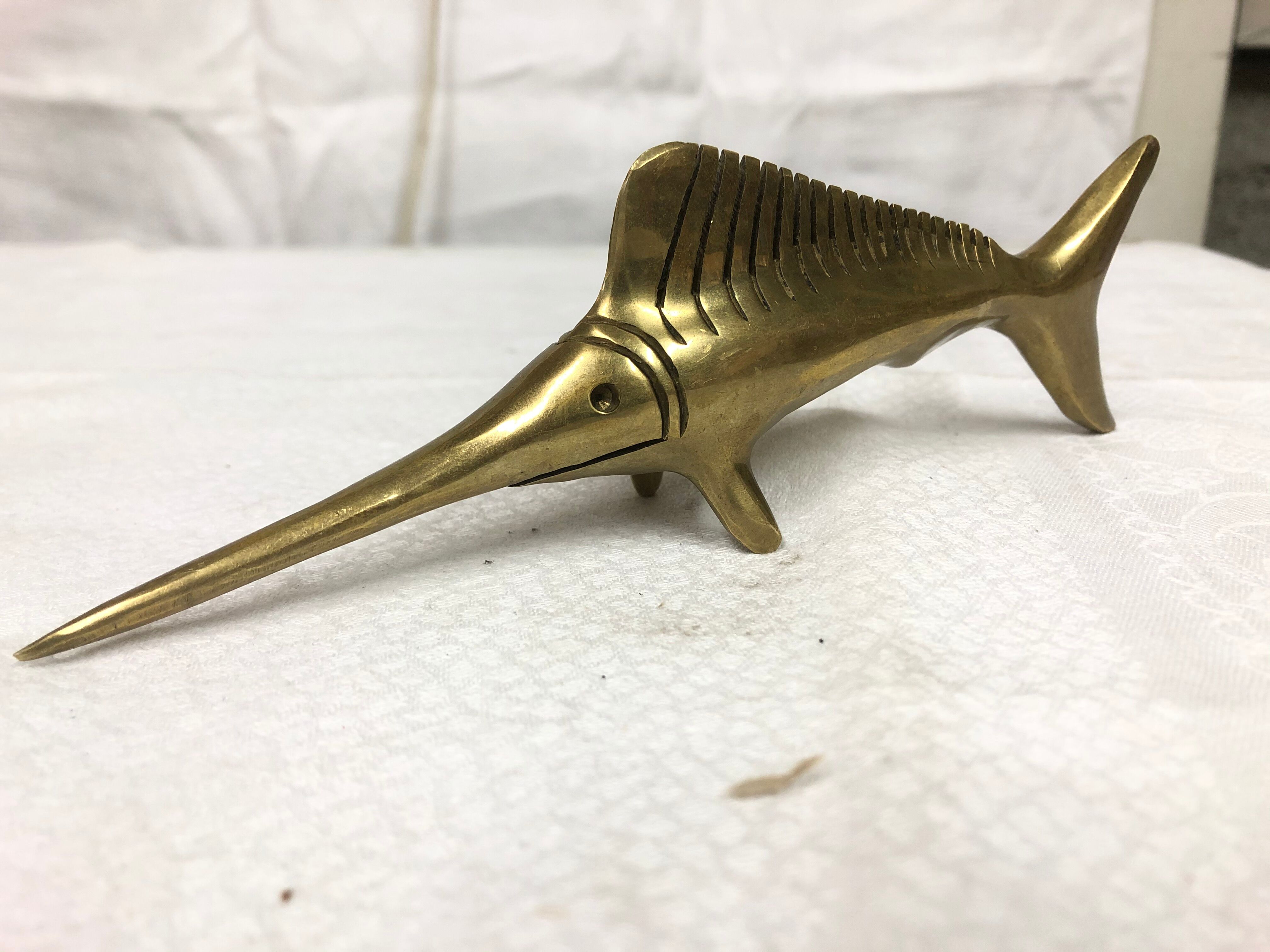 70s brass swordfish