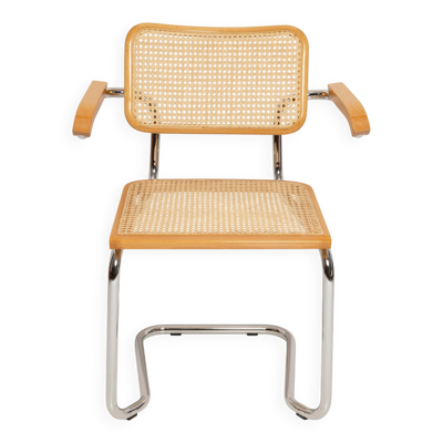 Chaise Cesca en rotin du milieu du siècle, Marcel Breuer, Italie, années 1960