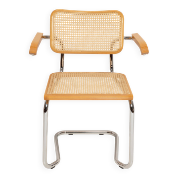 Mid-century Cesca chair in rattan, Marcel Breuer, Italy, 1960s
