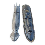 2 wooden masks Africa