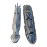 2 wooden masks Africa