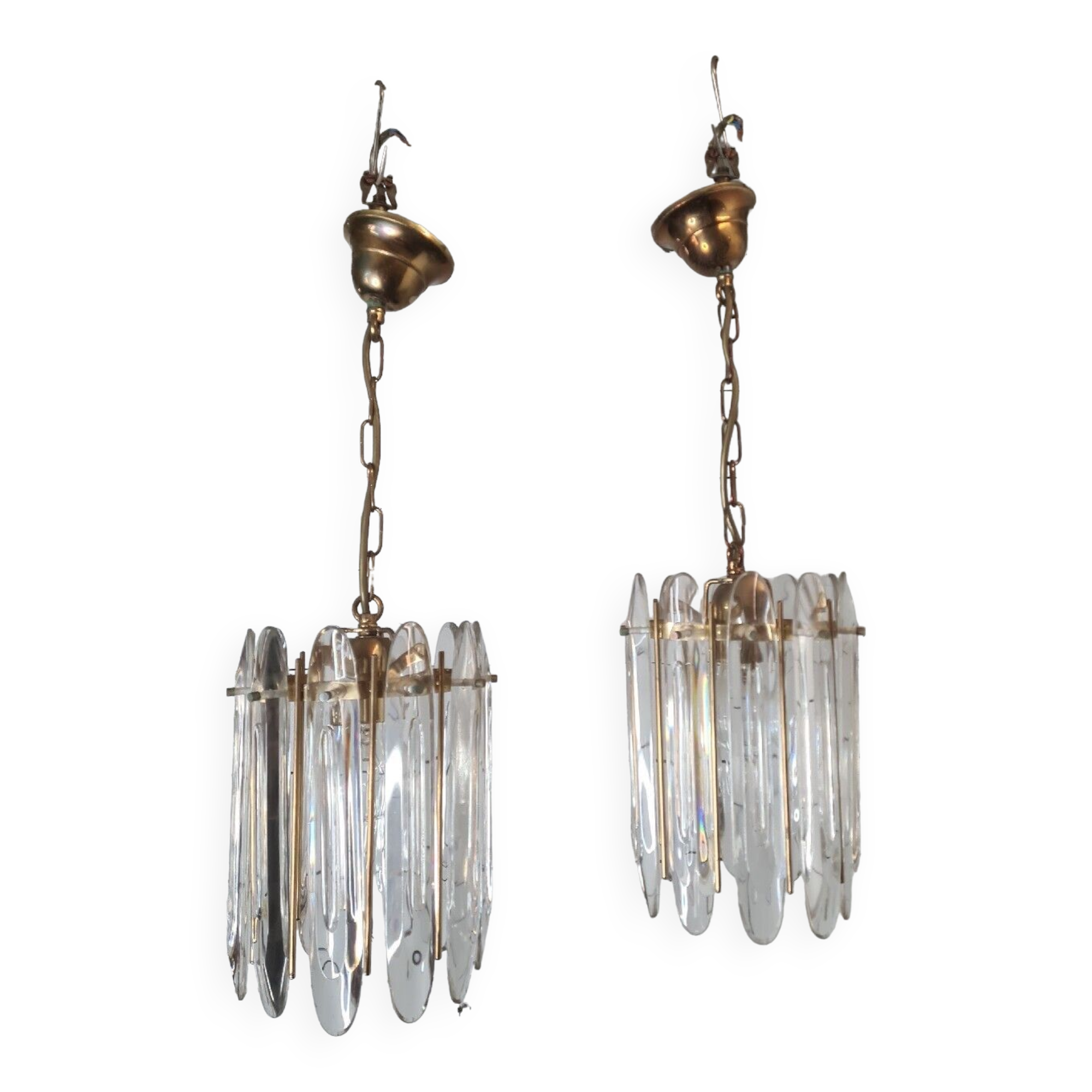 Chandeliers Murano Crystal ceiling lamps from the 70