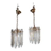 Suspensions en cristal de murano des années 70