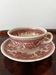 Cup and saucer Burgenland Villeroy and Boch burgundy
