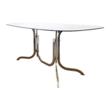 Smoked glass table 70s