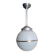 Plafonnier suspension art deco / boule verre 1940