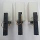 Three antique gold Arlus wall lights from the 50s