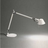 Lampe Tolomeo blanche de Michele De Lucchi & Giancarlo Fassina pour Artemide, 1989