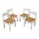 Set of four beechwood chairs, Italian design, 1980s, made in Italy