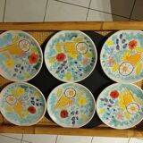 12 Valauris dessert plates