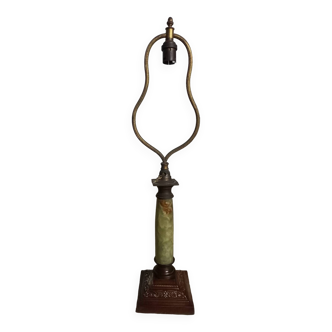 Old marble foot lamp