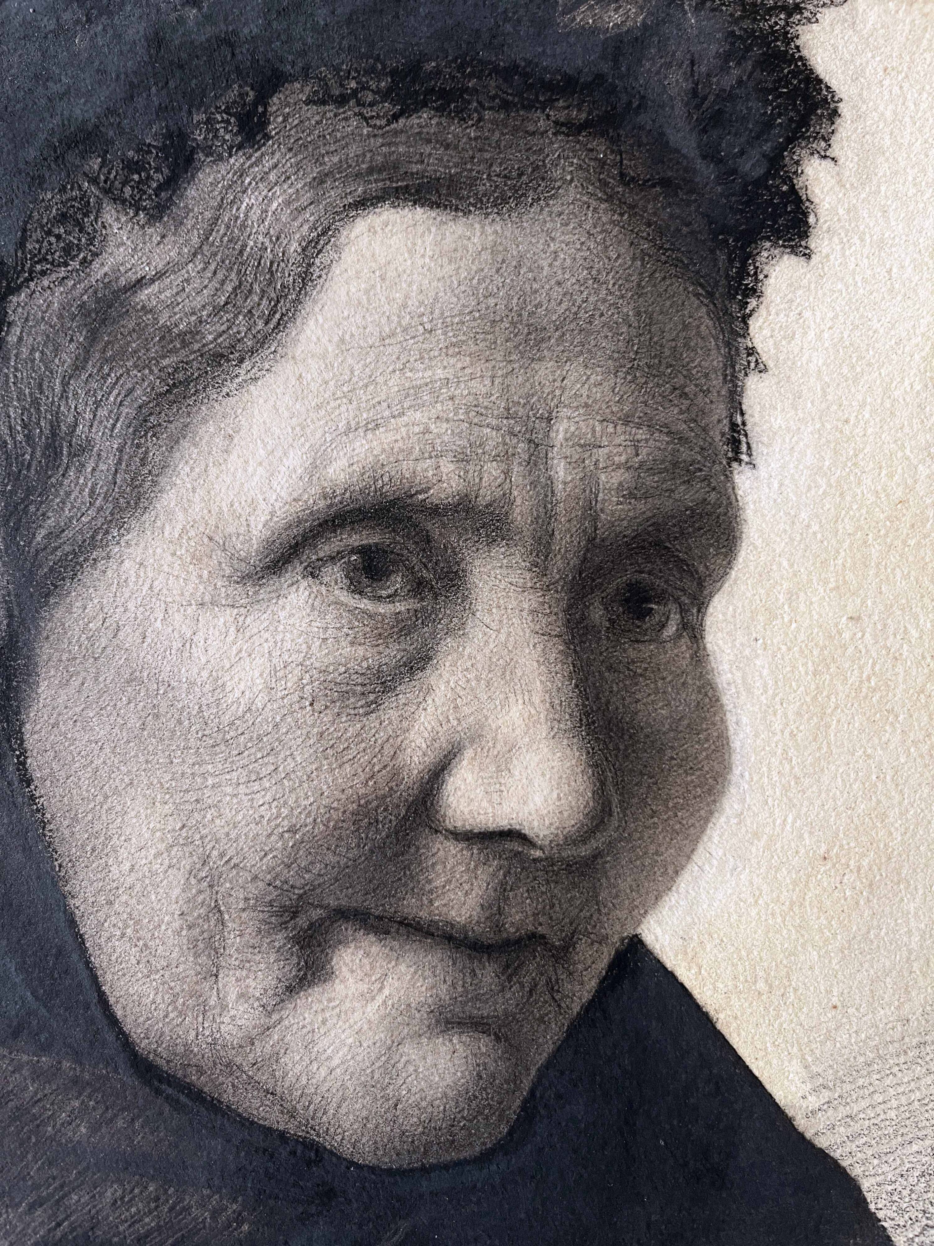 Exceptional painting Family portraits Couple 19th century signed L. Peyion