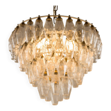 Carlo Scarpa Poliedri chandelier, Venini, Italy 1960s