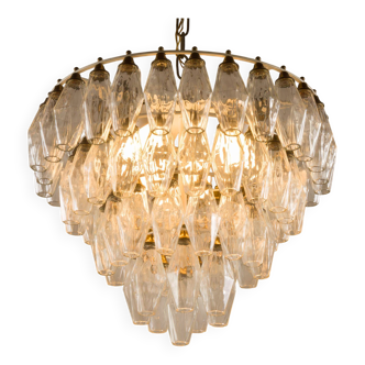 Carlo Scarpa Poliedri chandelier, Venini, Italy 1960s