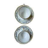Set of two cups Bernardaud Limoge porcelain