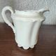 Limoges porcelain coffee maker in Haviland, white milk pot and sugar bowl decorated with leaves