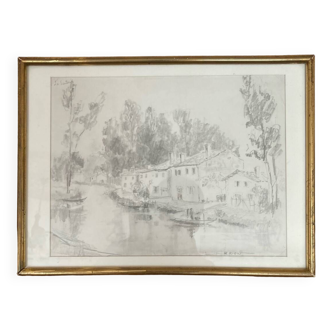 Poitevin marsh drawing