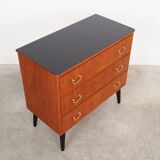Teak chest of drawers, Swedish design, 1970s, made in Sweden