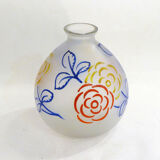Art Deco vase in primary colors