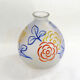 Art Deco vase in primary colors