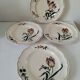 Vintage Longchamp plates – "Tulips" model – 1950s-60s