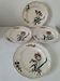 Vintage Longchamp plates – "Tulips" model – 1950s-60s