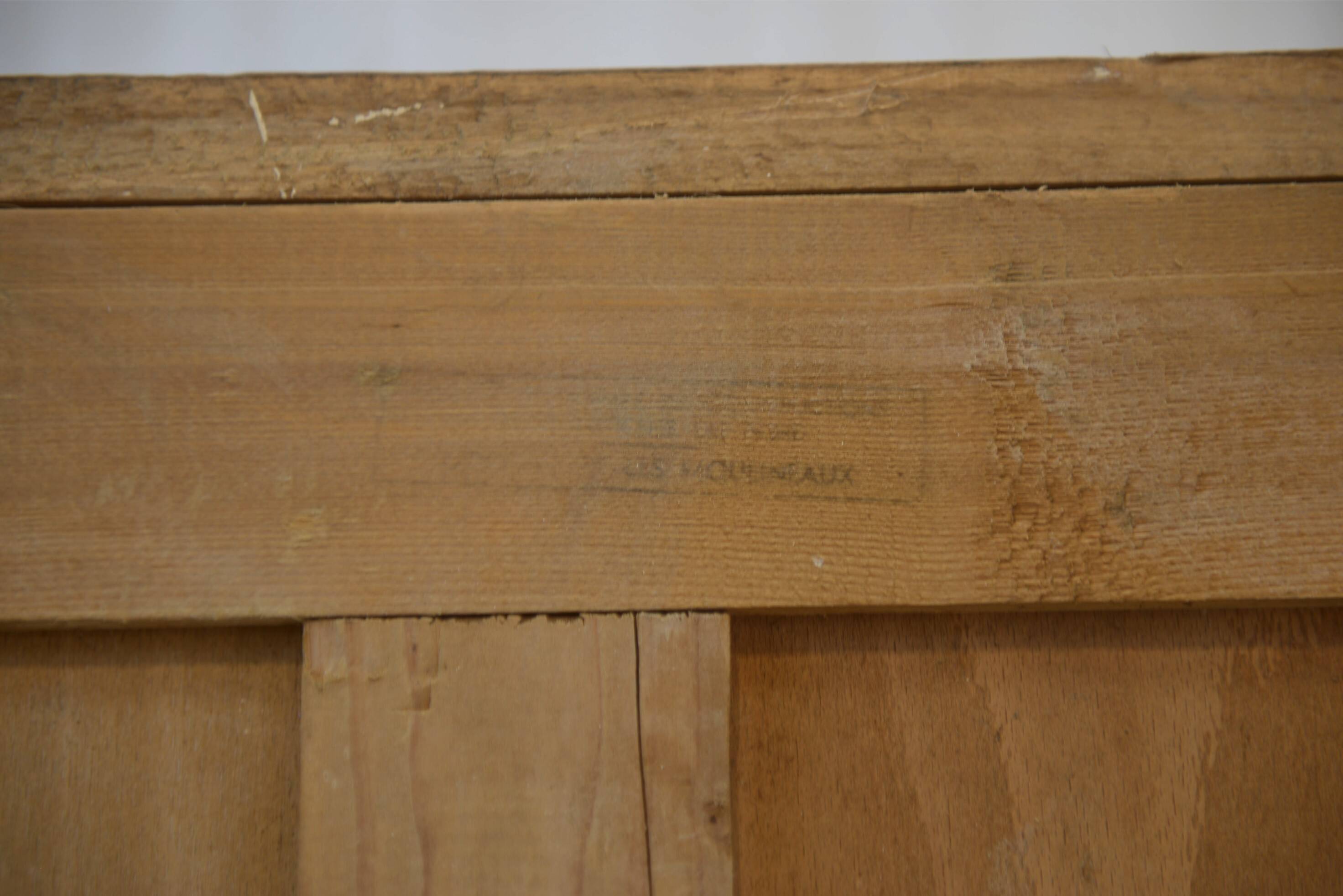 Oak armoire reconstruction by René Gabriel 1950s