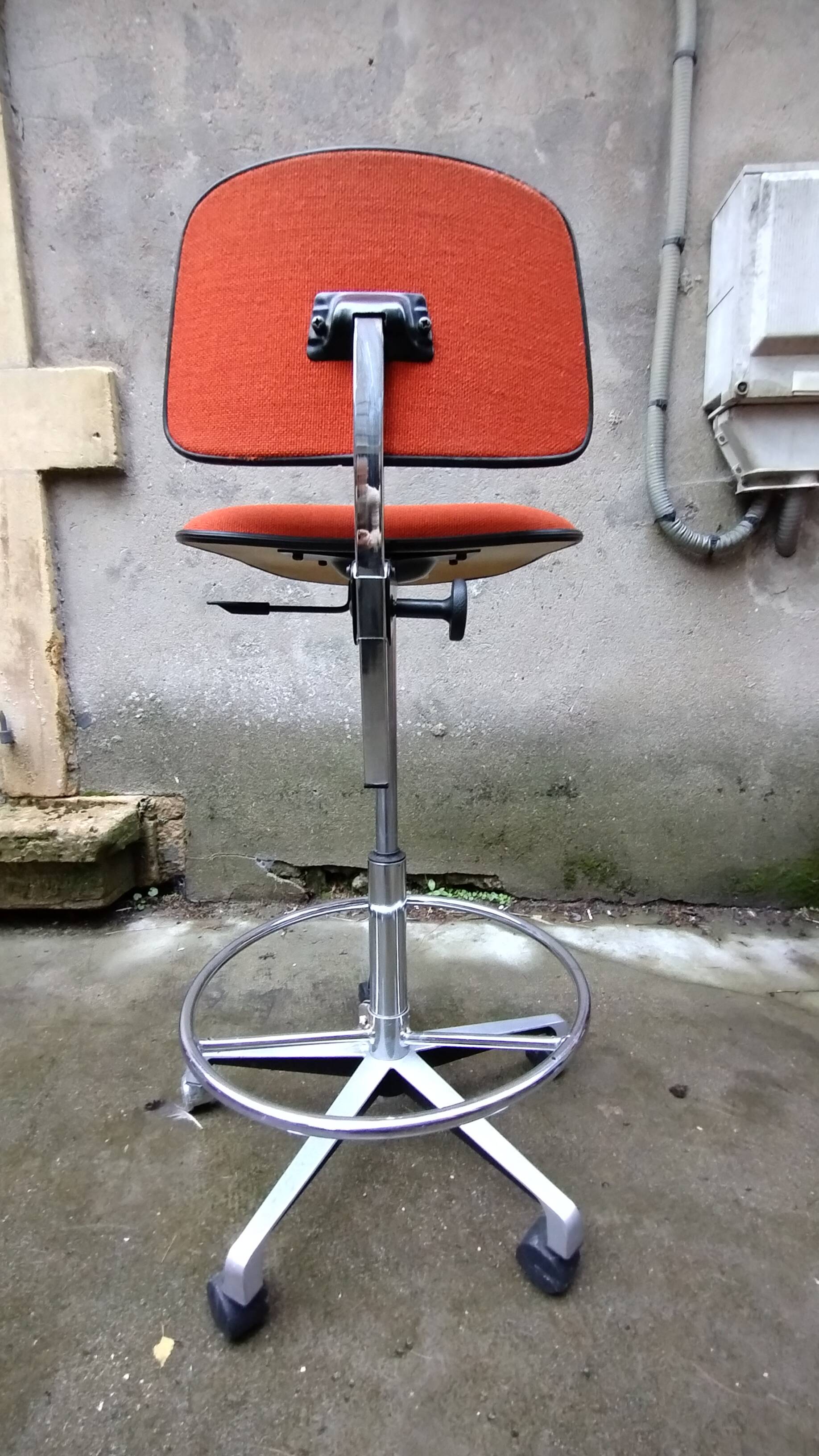 Vintage fabric office chair by HAG oslo Norway