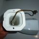 Ancienne applique pour salle de bains porcelaine et opaline