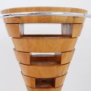Cone-shaped kitchen unit with drawers
