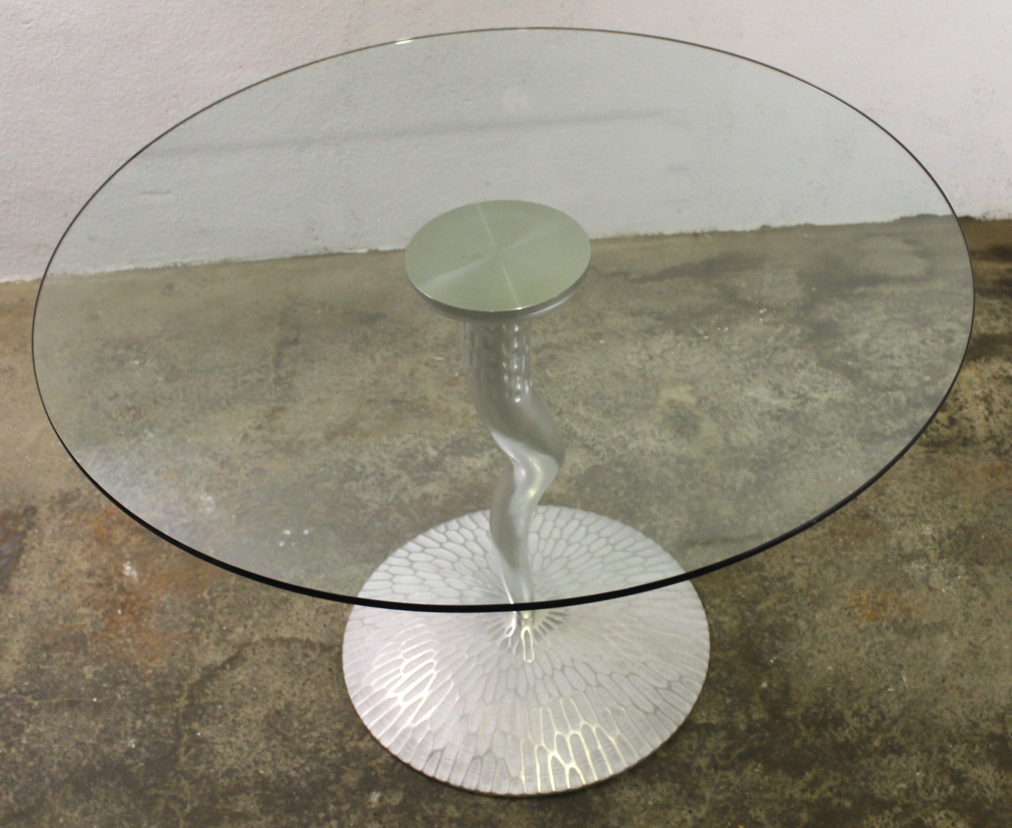 Table verre édition Protis Design Bernard Dequet | Selency