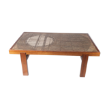 Coffee table in teak with tiles of Danish design, 1960s