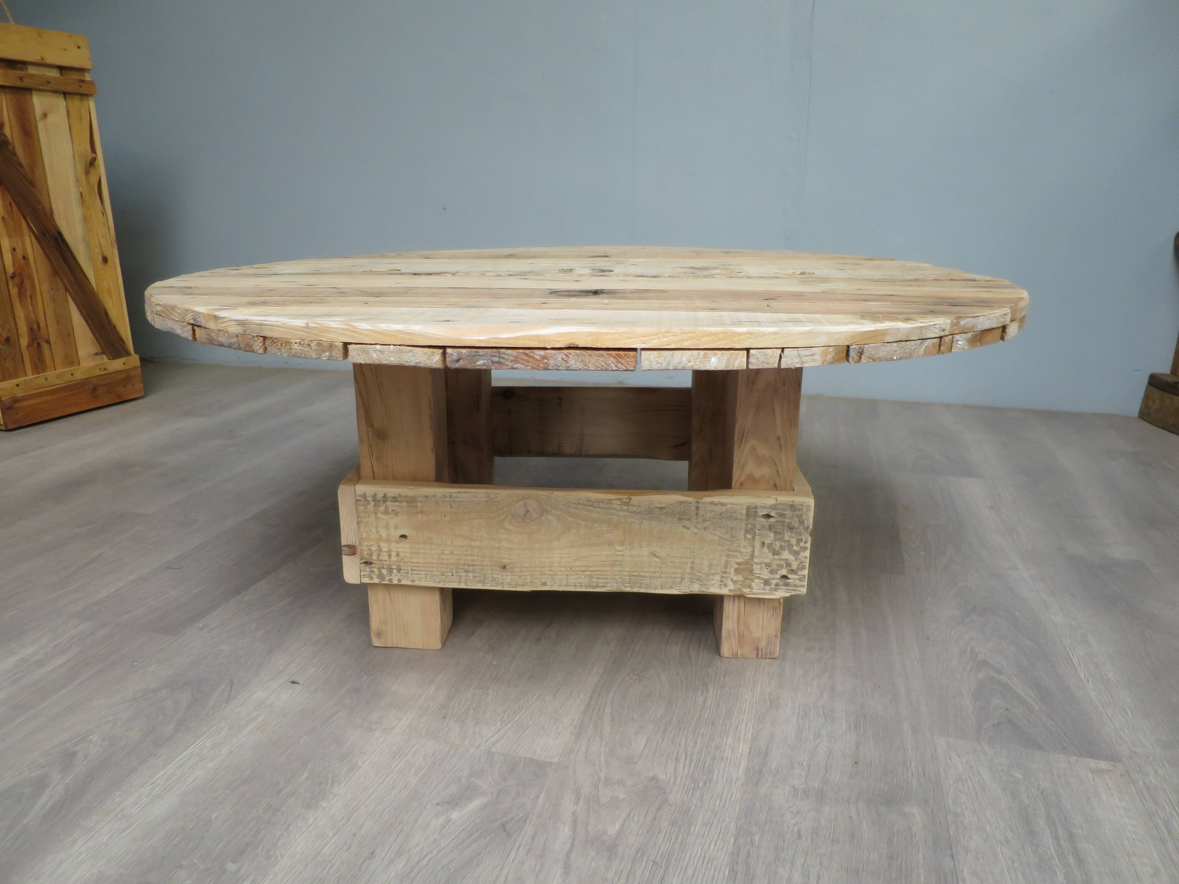 Coffee table in drum