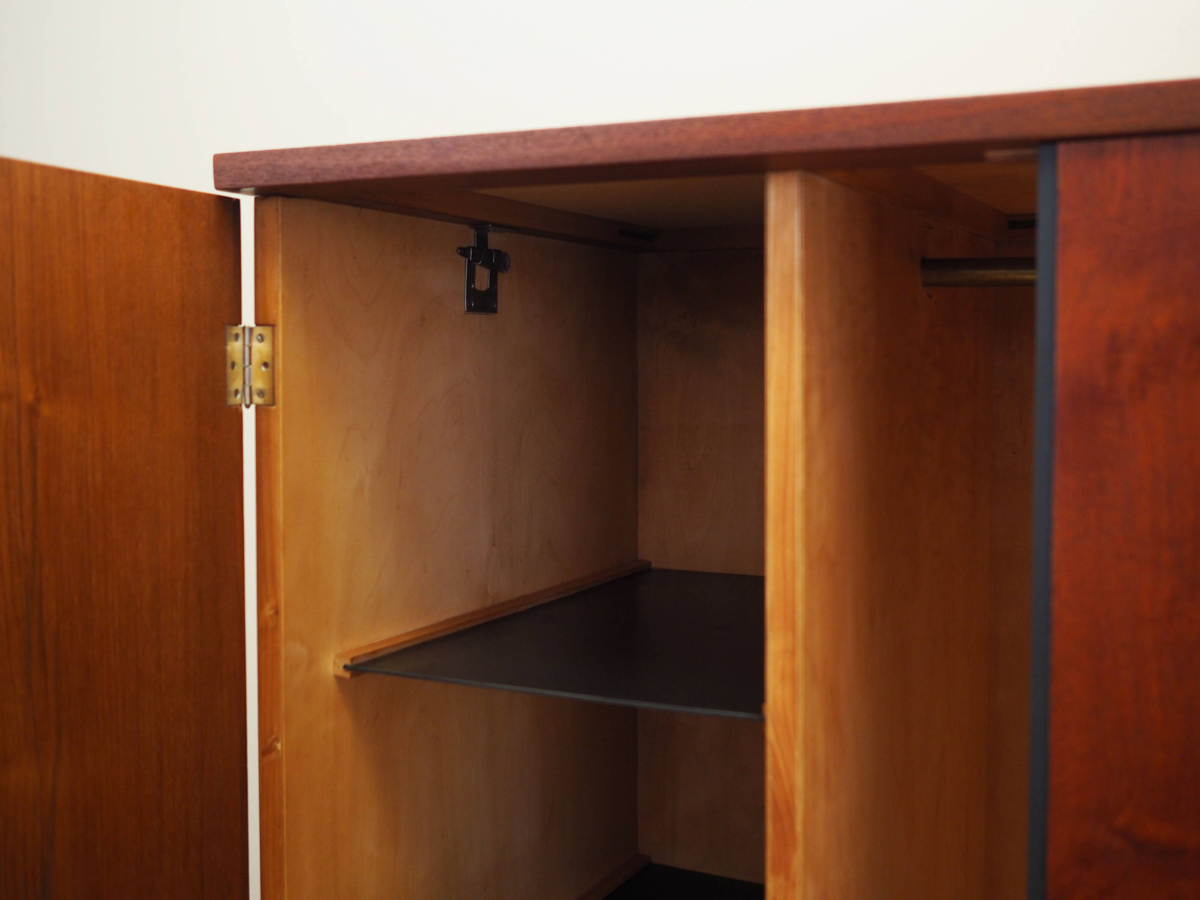 Teak wardrobe, Danish design, 1960s, production: Denmark
